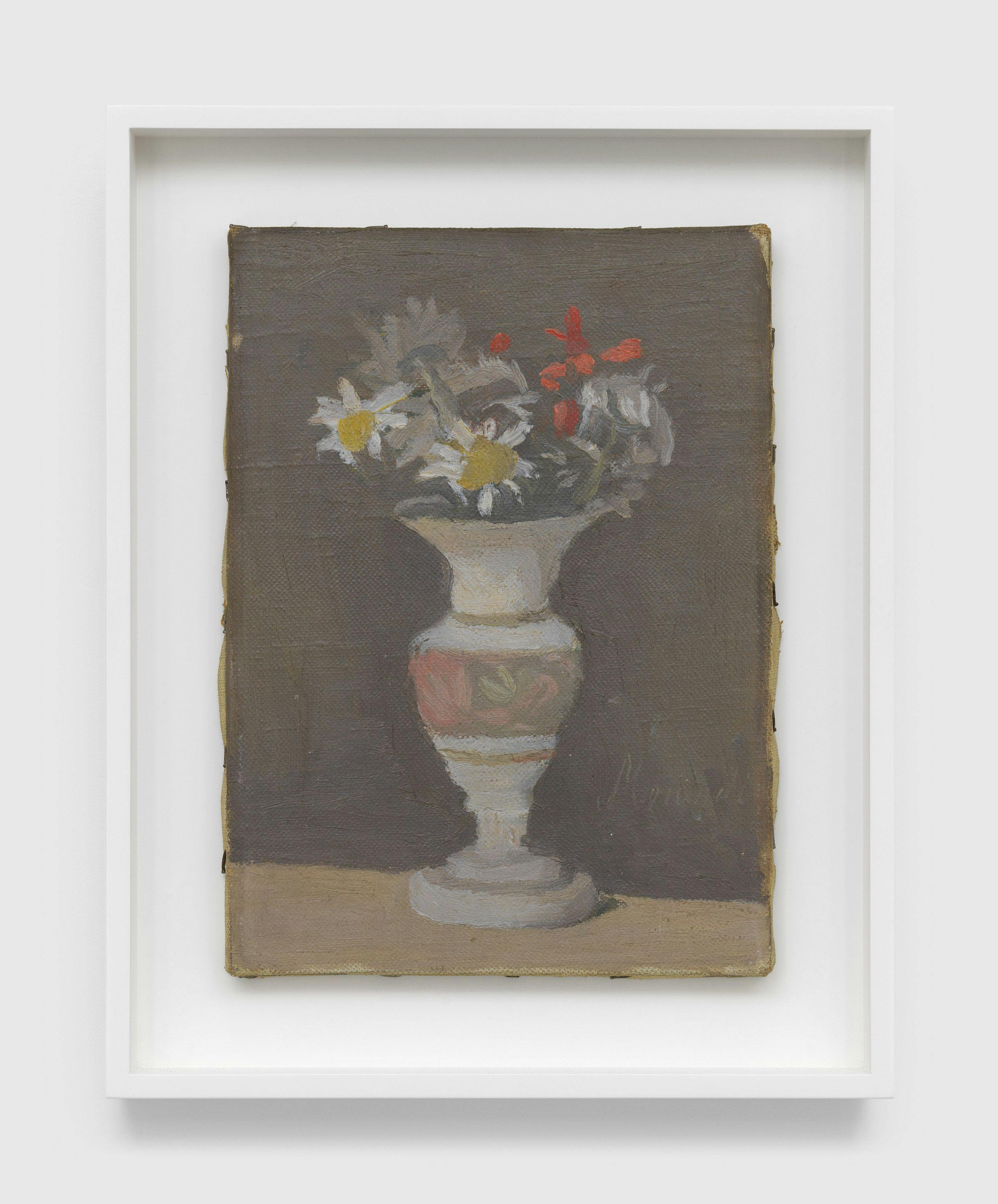 A painting by Giorgio Morandi, titled Fiori (Flowers), dated 1947.